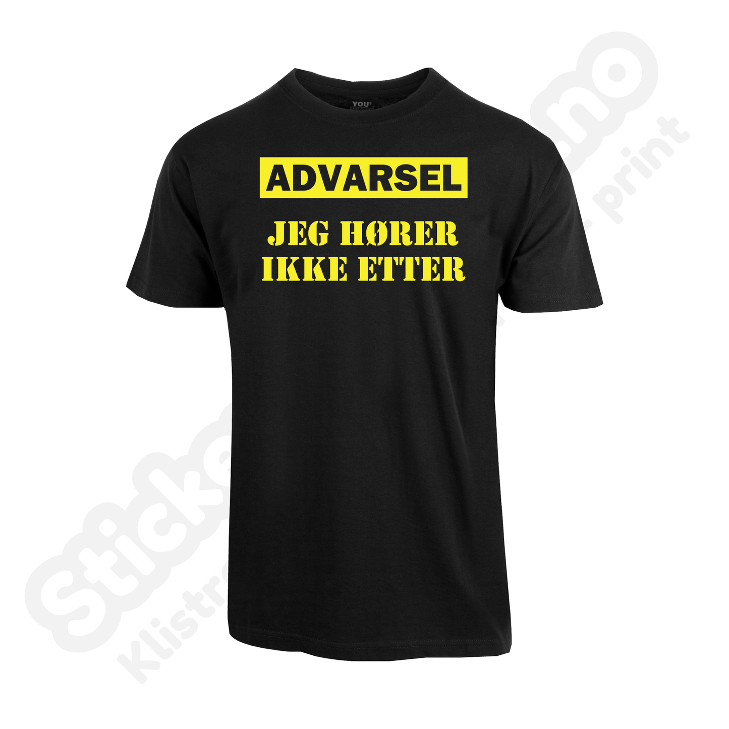 T-skjorte barn: Advarsel jeg hører ikke etter