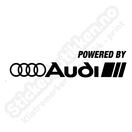 Audi powered by