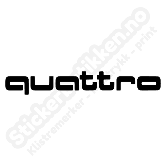 Audi quattro streamer