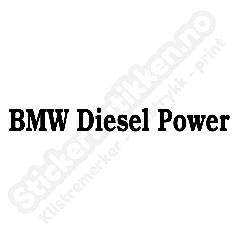 BMW diesel power streamer