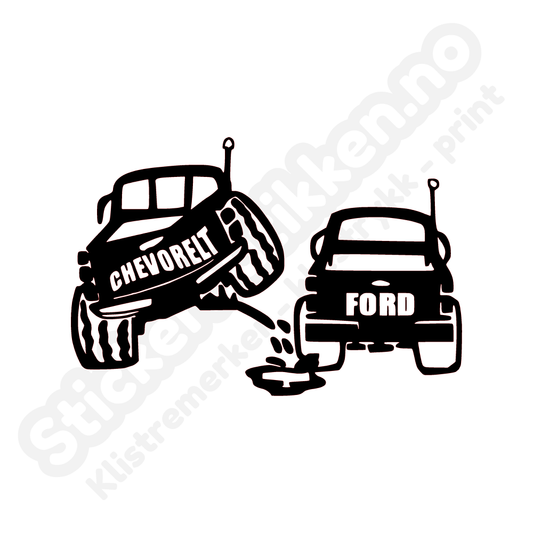 Chevrolet pee on Ford