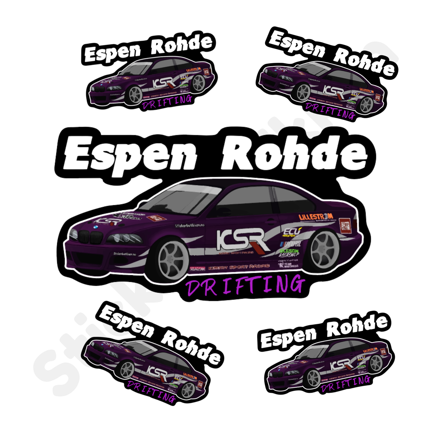 Printet klistremerke