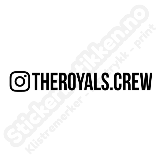 The Royals Instagram klistremerke (2pk)