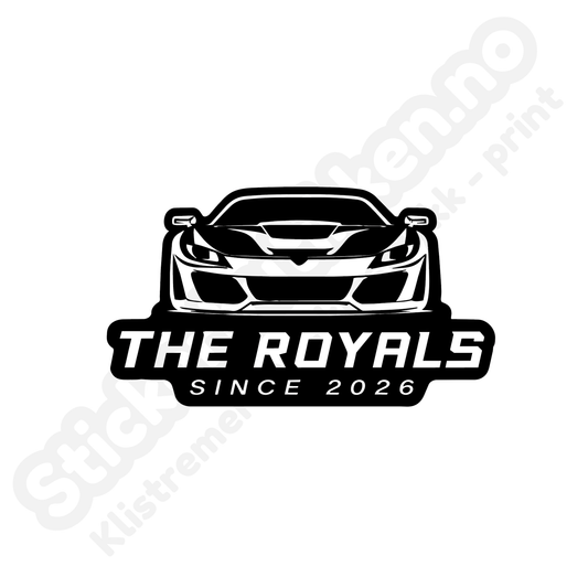 The Royals Lite Klistremerke Firkantet
