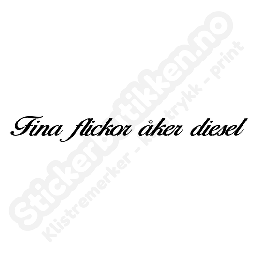 Fina Flickor Åker Diesel Streamer