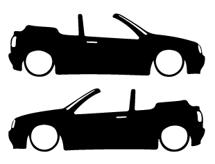 Golf cab klistremerke 2pk hvit