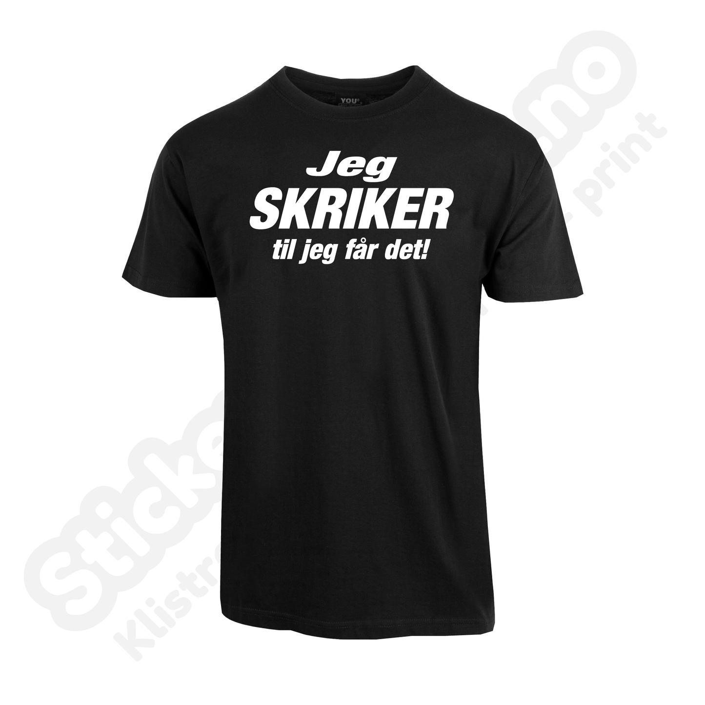 T-skjorte barn: Jeg skriker til jeg får det