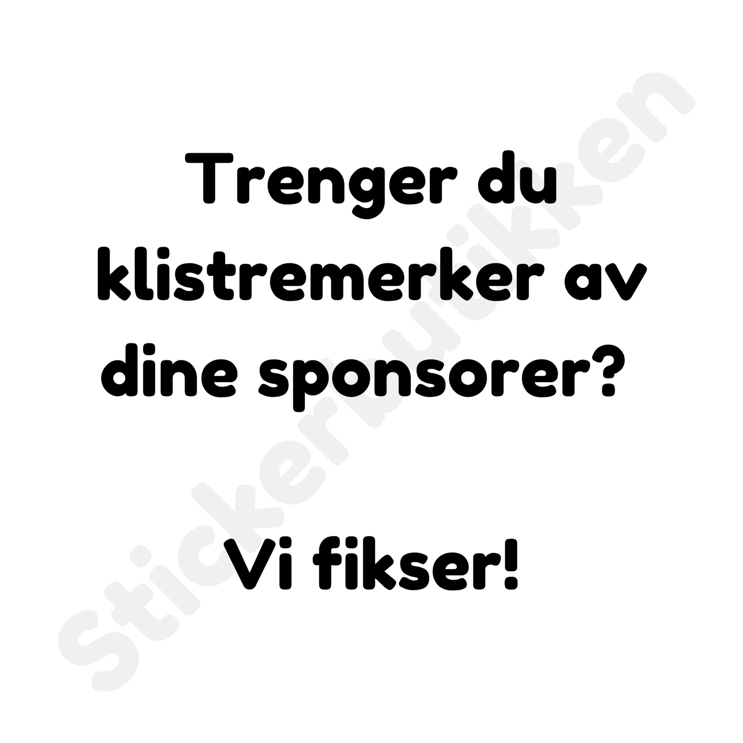 Sponsorlogo klistremerker
