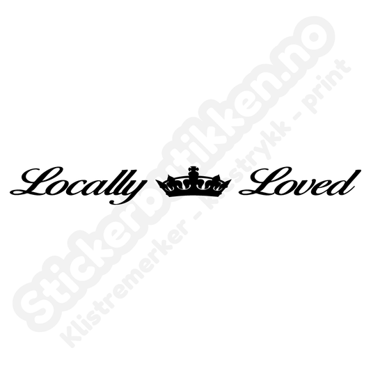 Locally Loved Crown Streamer