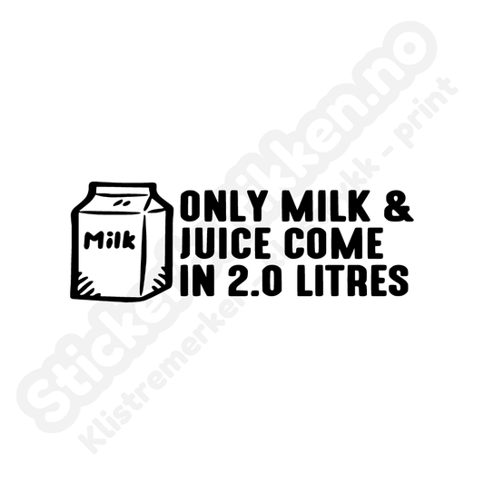 Only milk & juice come in 2.0