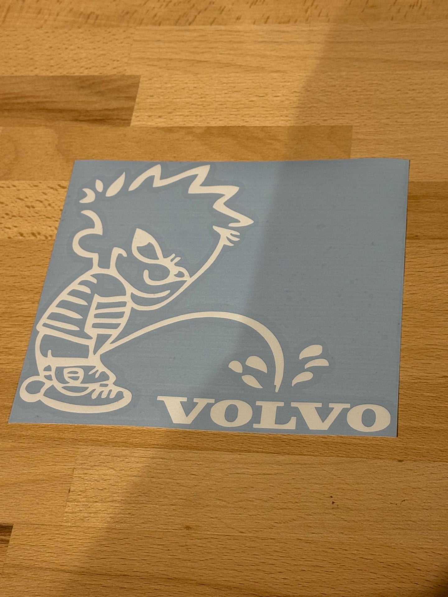 Pee-On Volvo 15x15cm Hvit