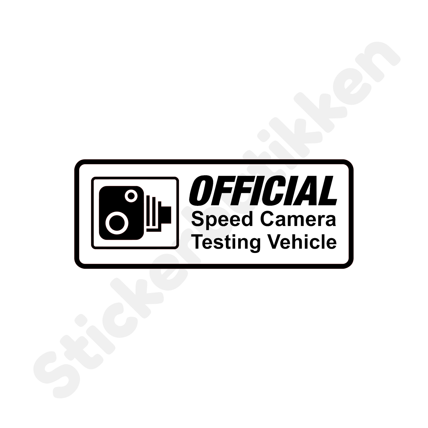 Official Speed Camera Testing Vehicle