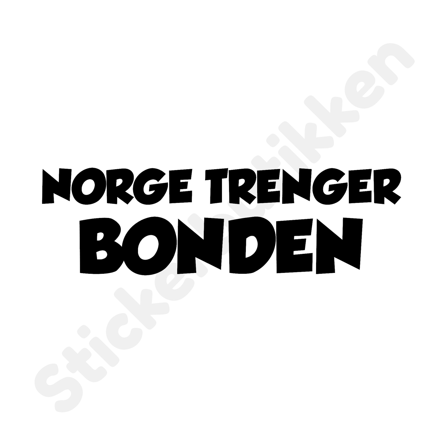 Norge trenger bonden