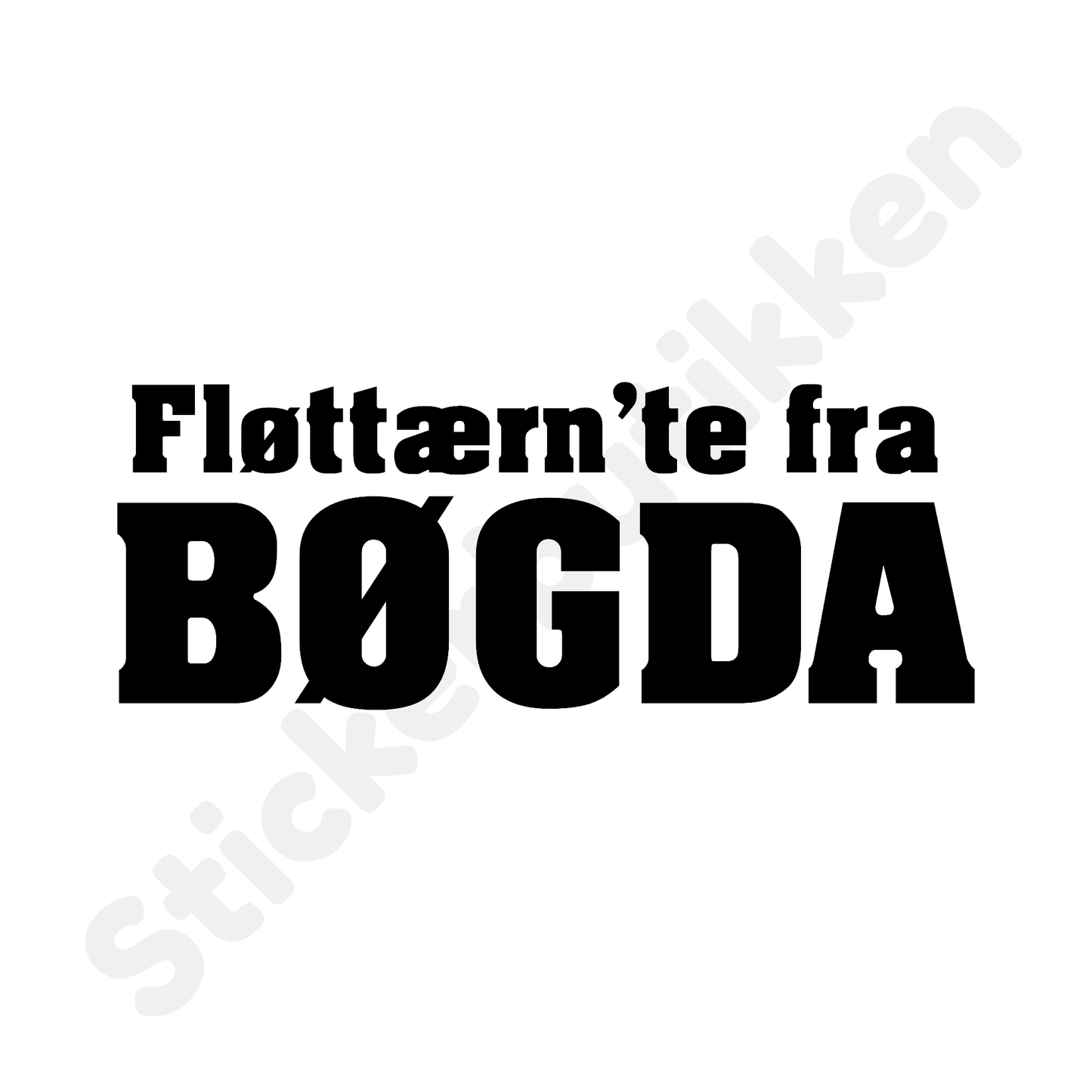 Fløttærn'te fra BØGDA