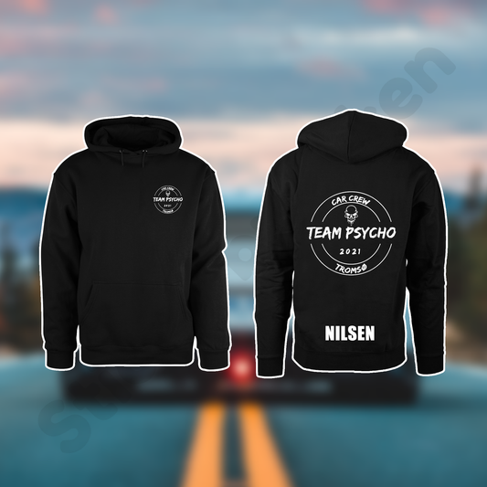 TEAM PSYCHO Hoodie (gratis frakt!)