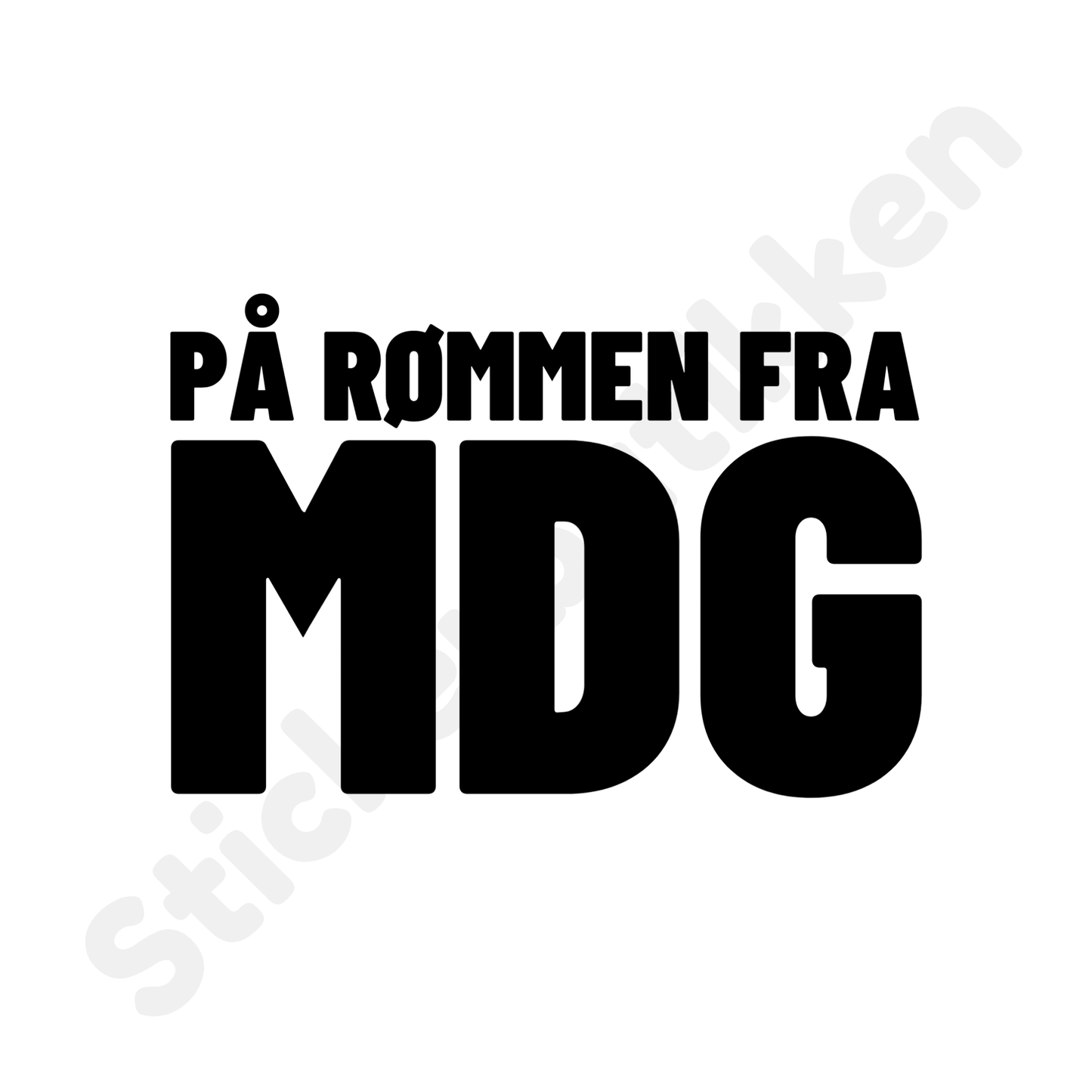 På rømmen fra MDG PAKKE