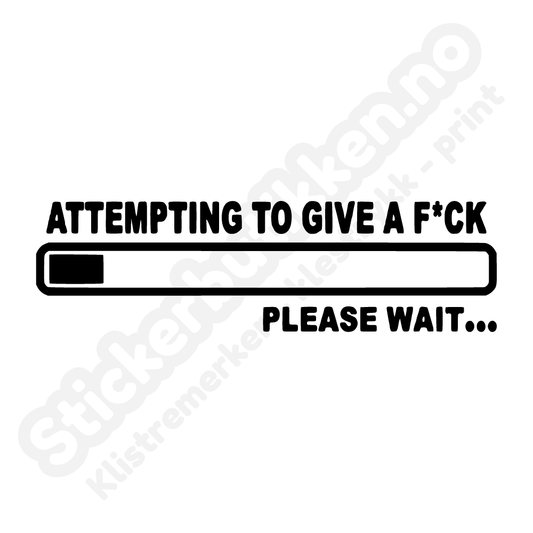 Attempting to give a f*ck