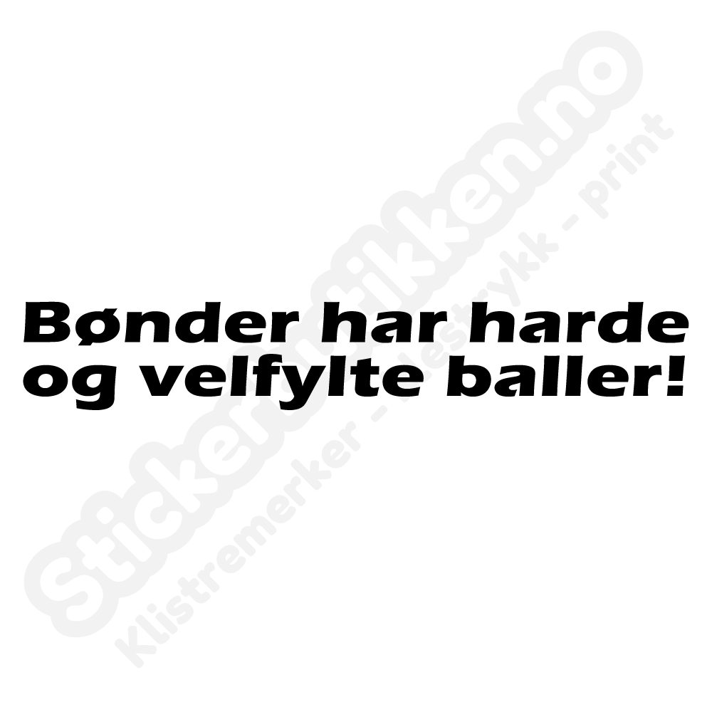 Bønder Har Harde Baller Streamer