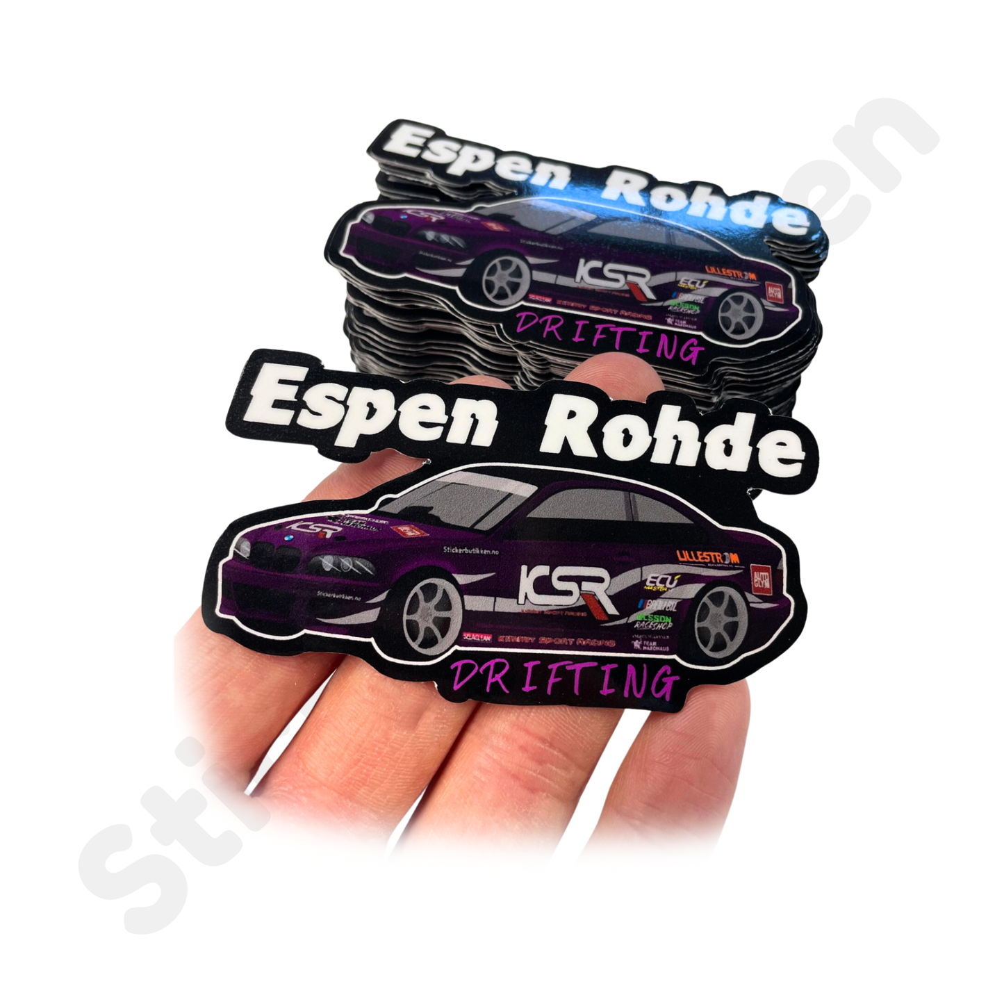 Printet klistremerke