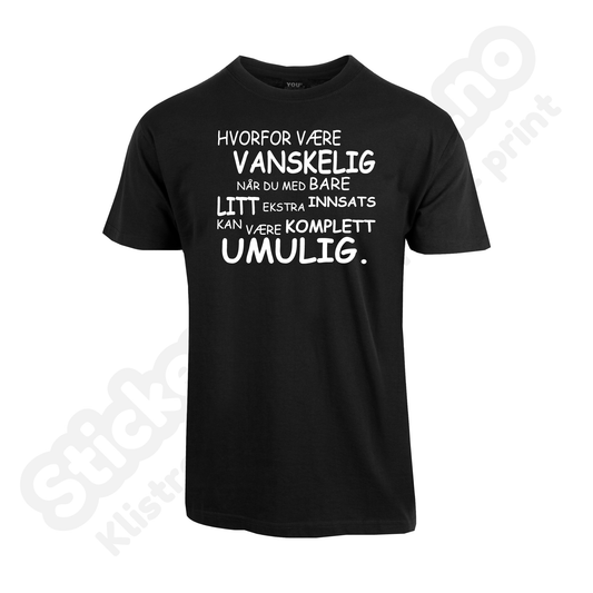 T-skjorte barn: Hvorfor være vanskelig