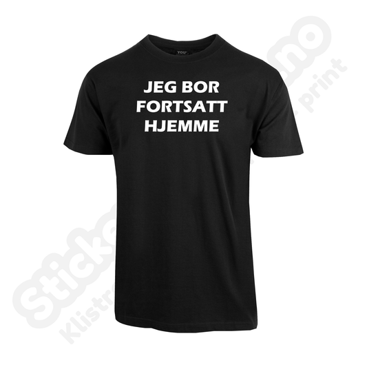 T-skjorte barn: Jeg bor fortsatt hjemme