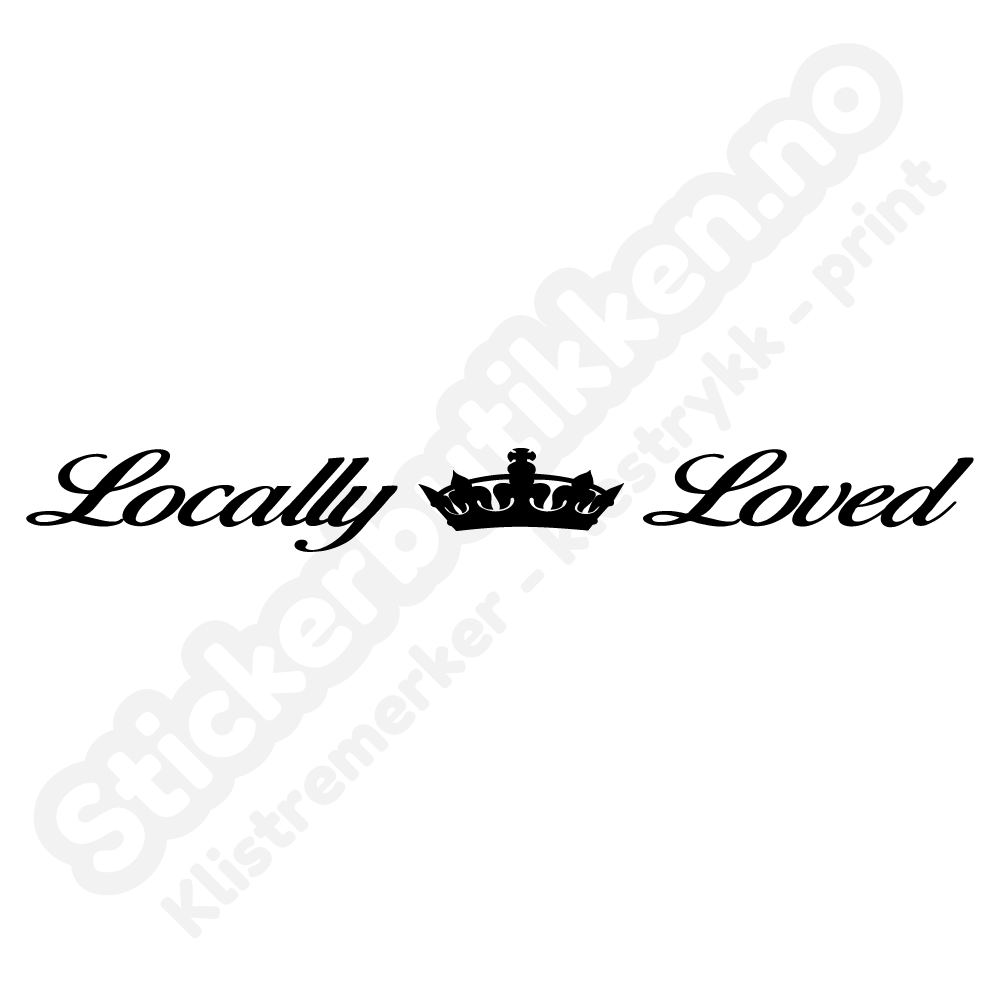 Locally Loved Crown Streamer
