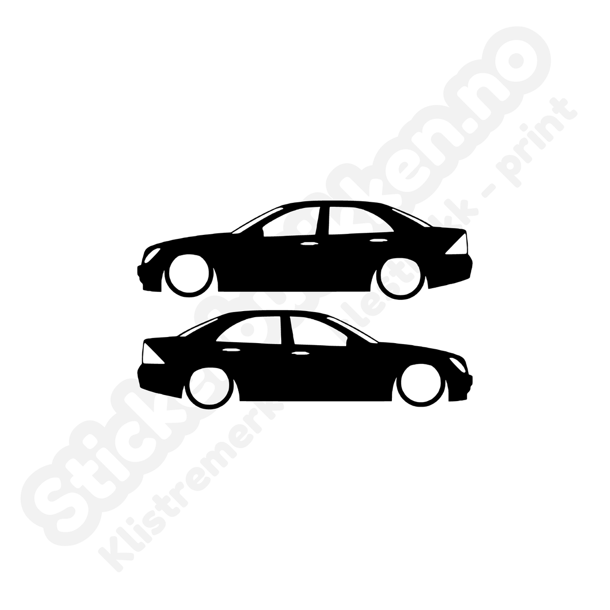 Mercedes Senka W203 Sedan 2-Pakk – Stickerbutikken.no