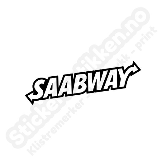 Saabway Sticker