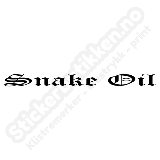 Snake Oil Streamer