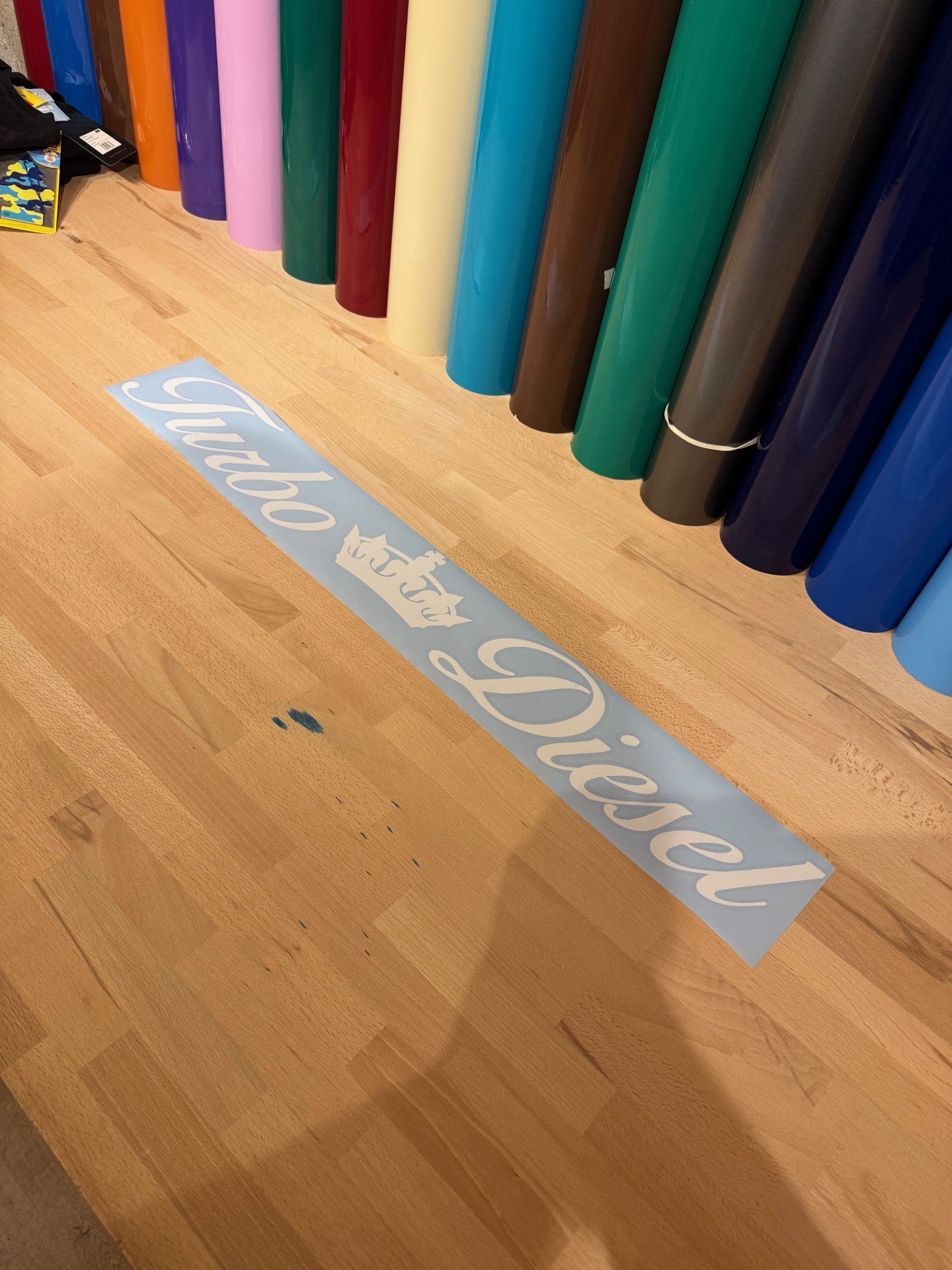 Turbo Diesel 80x10cm Hvit