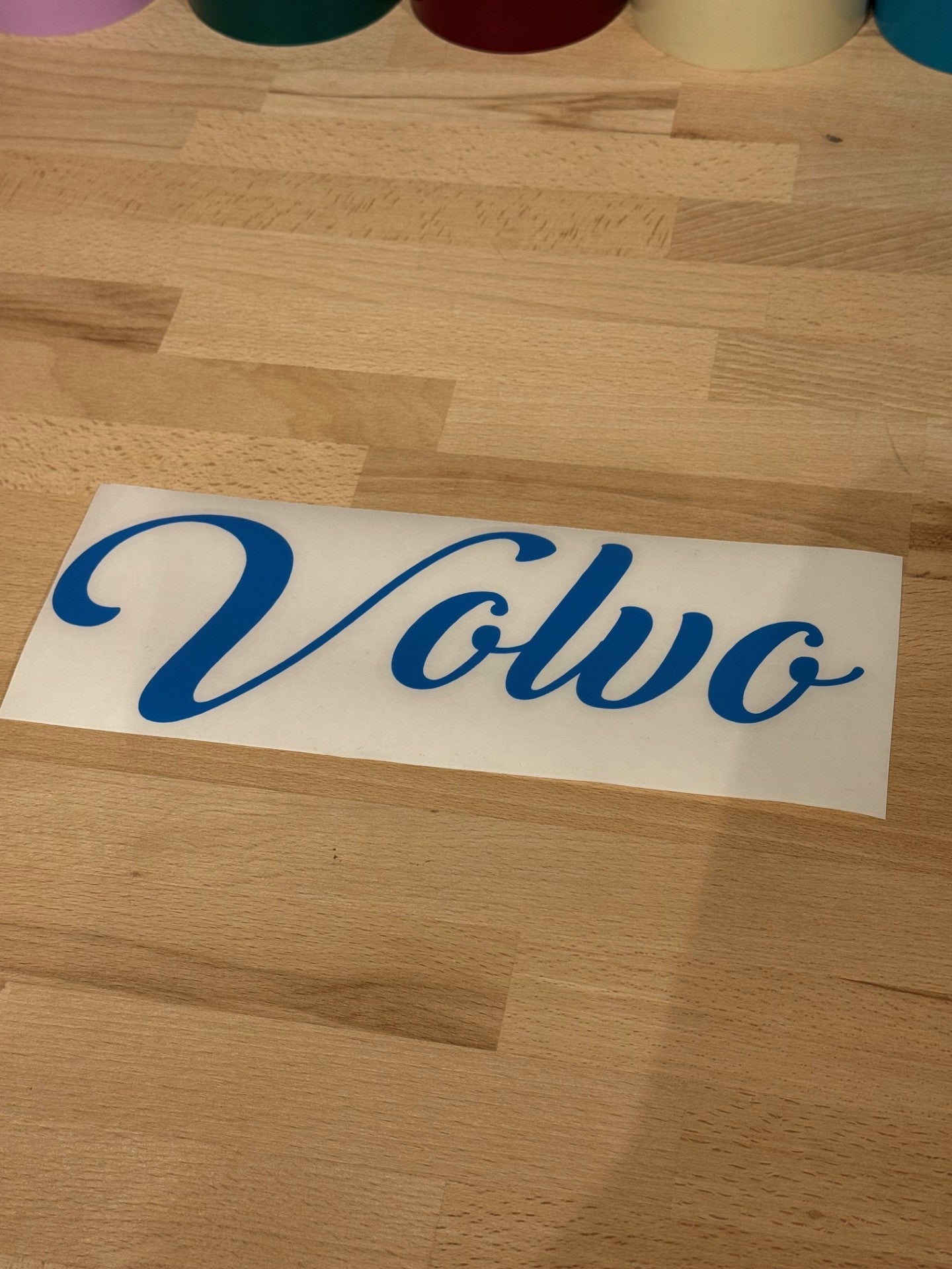 Volvo 25x10cm Lys Blå