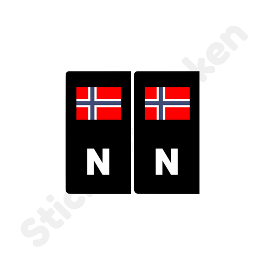 Norgesmerket N (2pk)