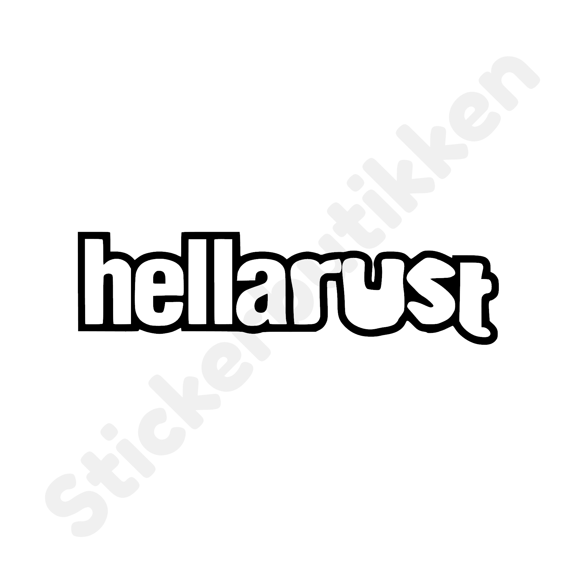 Hellarust Stickerbutikken no Hellarust stickerbutikken no
