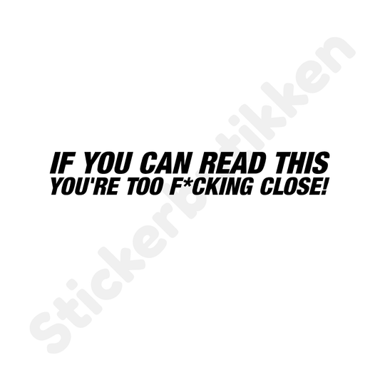 If You Can Read This..