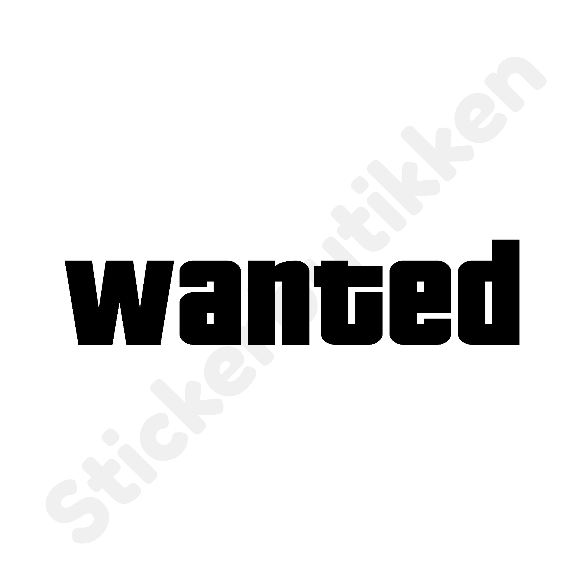 Wanted Stickerbutikken no Wanted stickerbutikken no