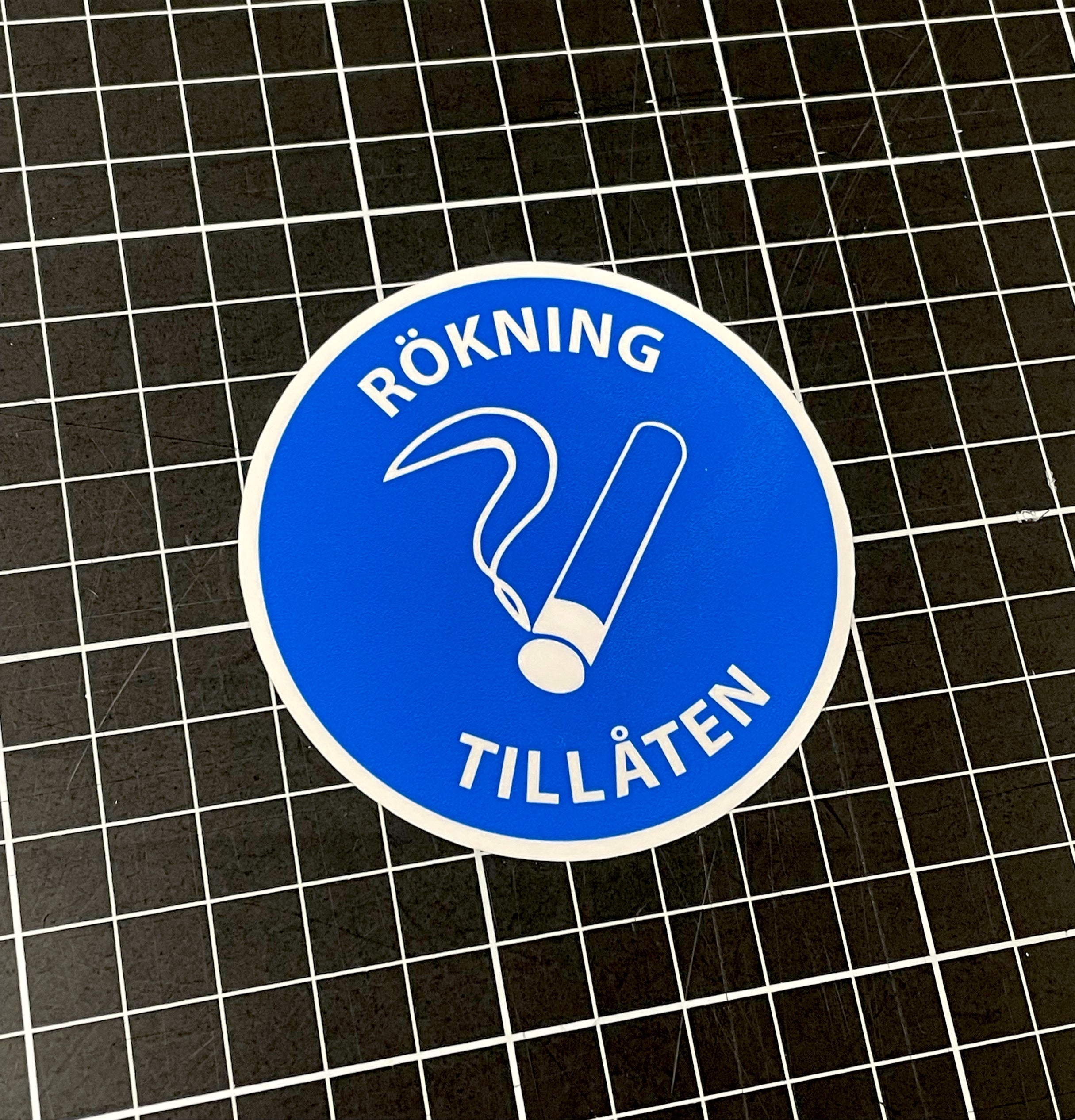 Rökning tillåten – Stickerbutikken.no