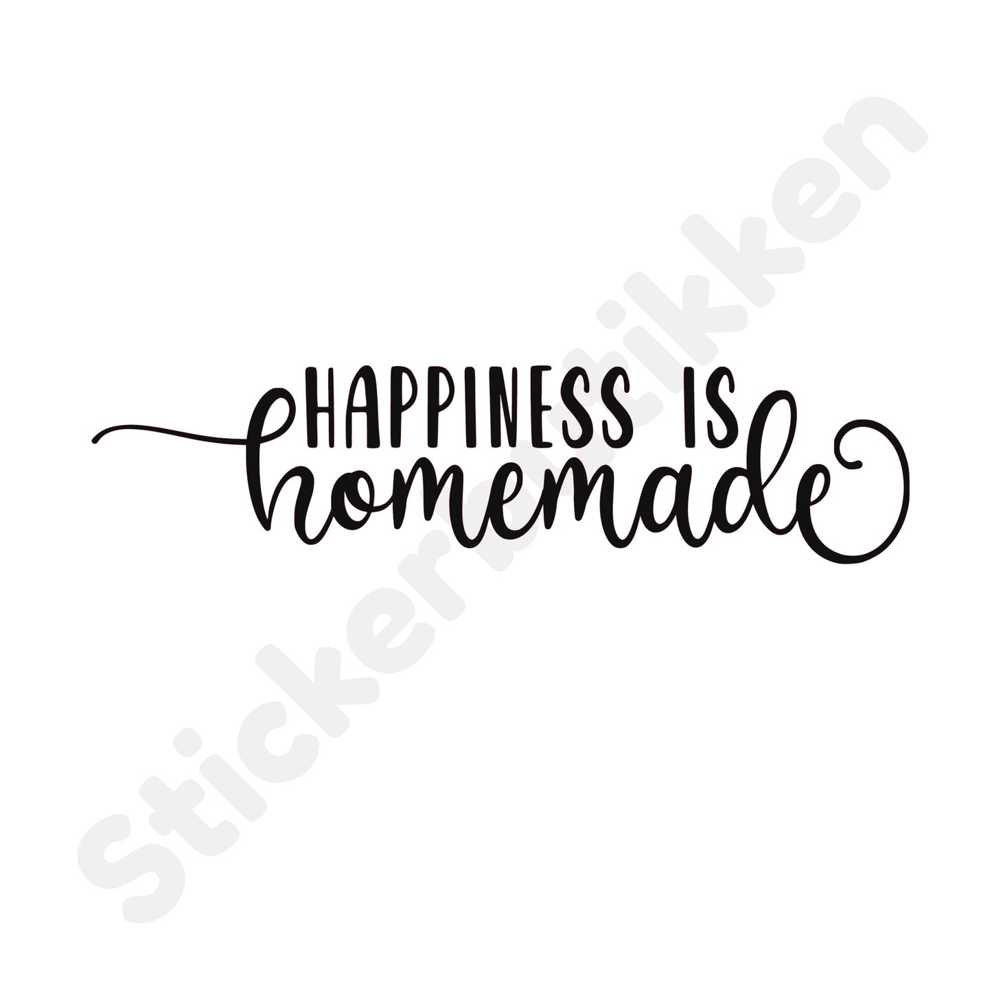 Veggmerke Happiness is Homemade