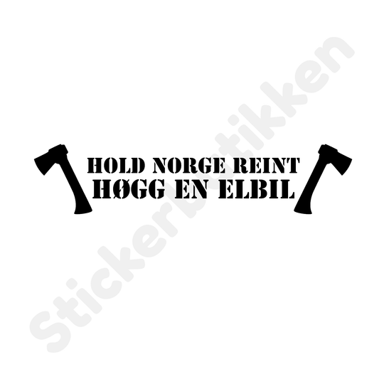 Hold Norge Reint Høgg en Elbil #1