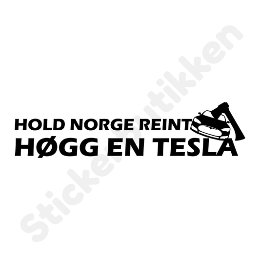 Hold Norge Reint Høgg en Tesla